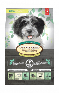 Hypoallergenic vegan food for small breed adult dogs oven-baked