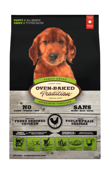 Bag of all breed puppy food with chicken – Oven-Baked Tradition
