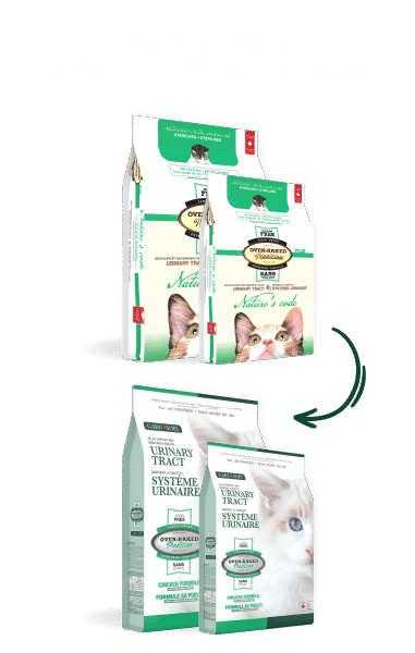 4 bags of Oven-Baked Tradition Care Line products for cats