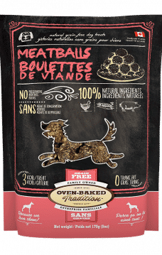 Sac de gâteries pour chiens – boulettes de viande naturelles Oven-Baked Tradition / Dog treats bag – natural meatball treats Oven-Baked Tradition