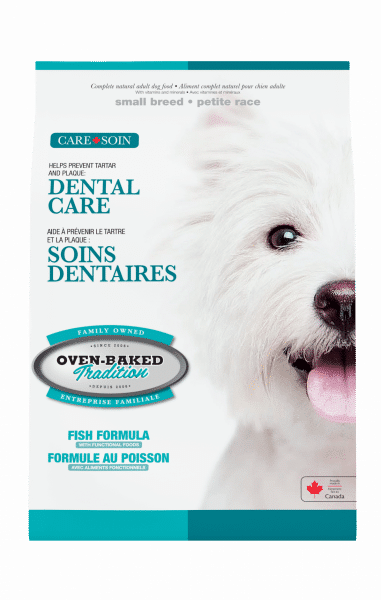 Nourriture soins dentaires hypoallergénique pour chien petite race au poisson