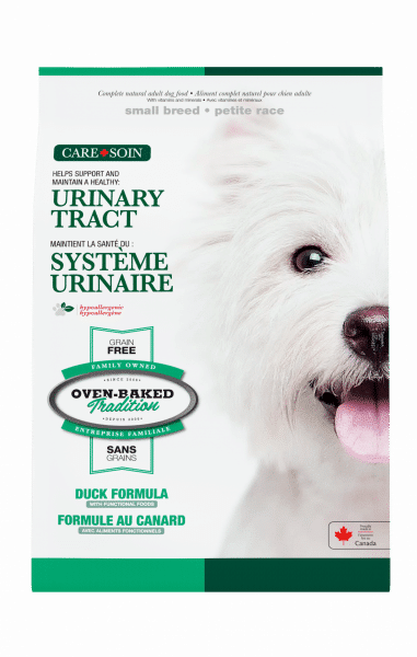 Nourriture hypoallergénique au canard pour chien adulte petite race, soutien urinaire