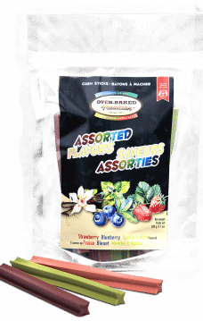 Bâtons à mâcher naturels 200 g pour chien aux saveurs assorties, qui aident à nettoyer les dents